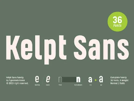 Kelpt Sans Family font