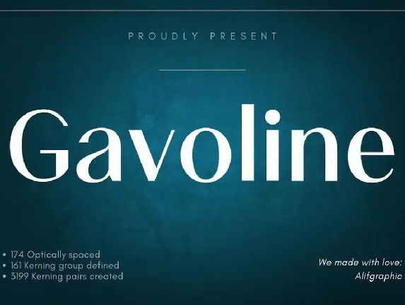 Gavoline font