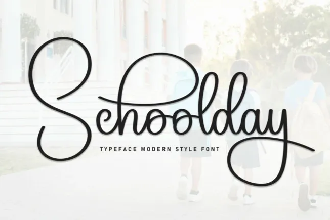 Schoolday Script font