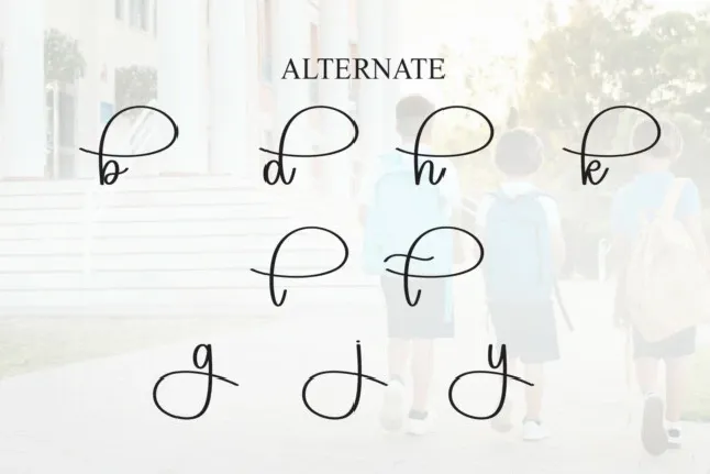 Schoolday Script font