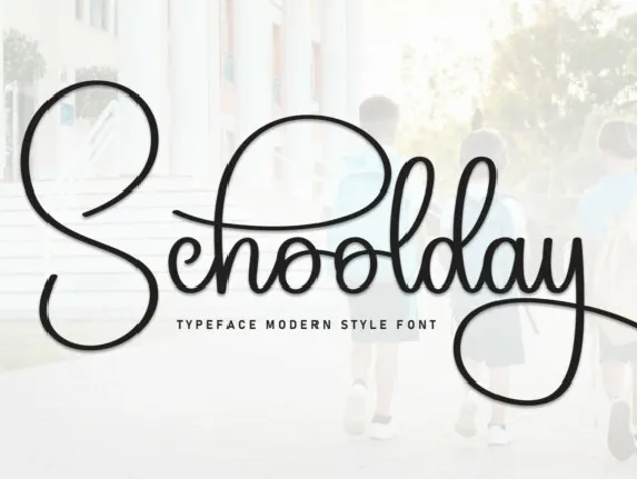 Schoolday Script font