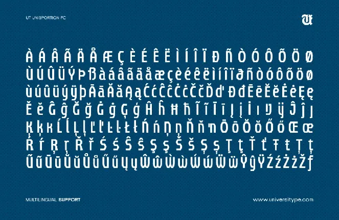 UT Unisportion FC Demo font