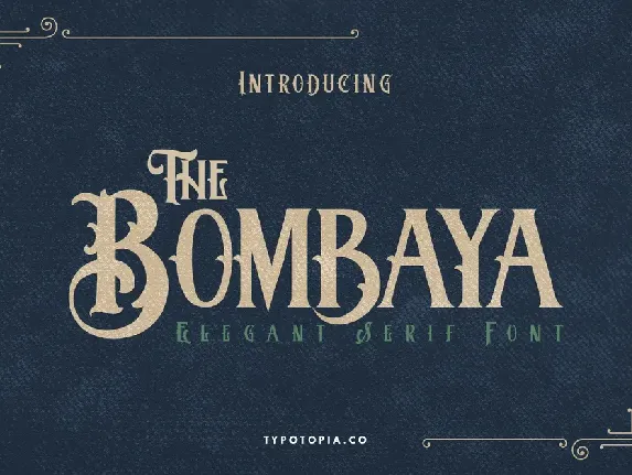 Bombaya font