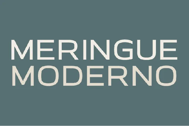 Meringue Moderno font