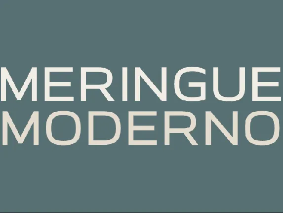 Meringue Moderno font