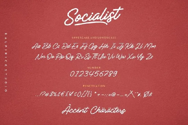 Socialist Casual Monoline font