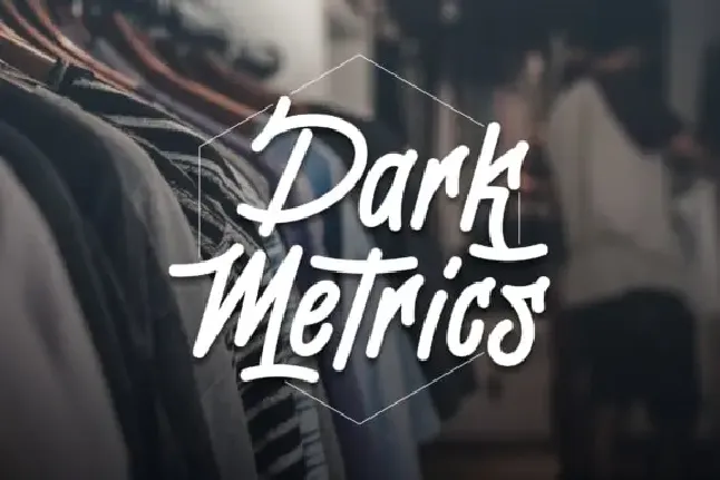 Dark Metrics font