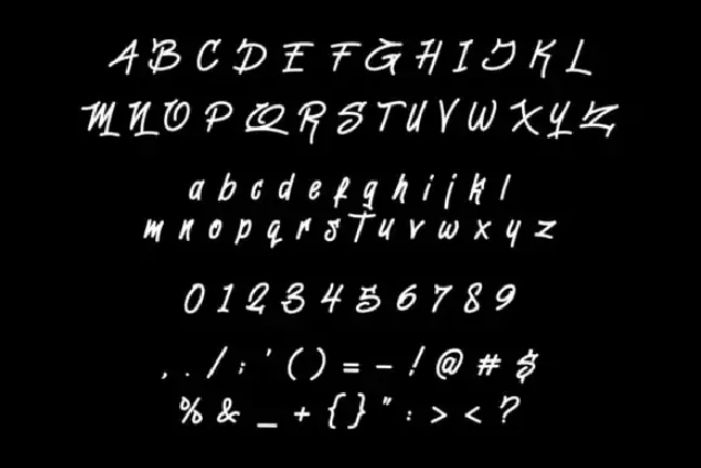 Dark Metrics font