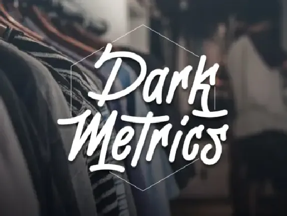 Dark Metrics font