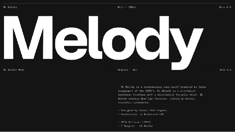 BL Melody font