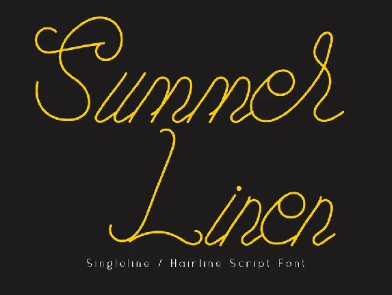 Summer_Linen font