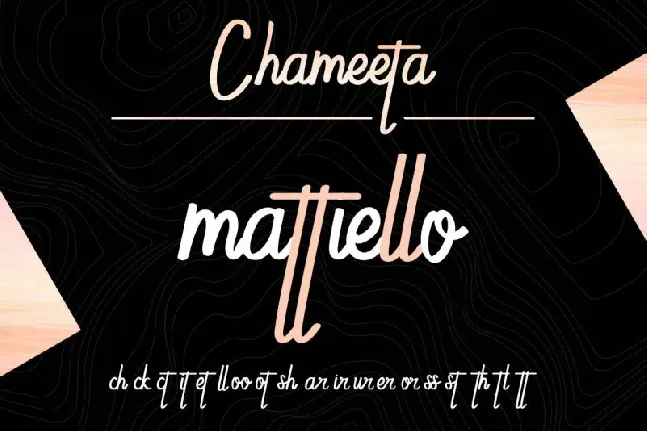 Chameeta Handwritting font