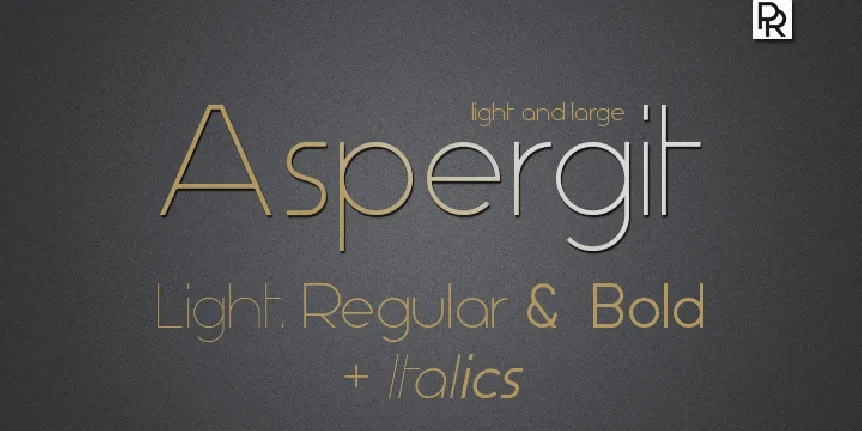 Aspergit font