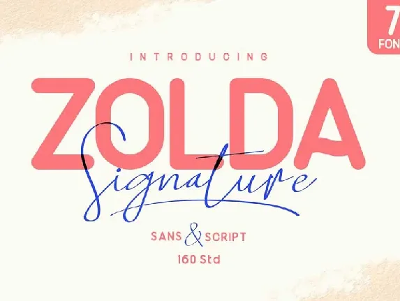 Zolda Script Sans Family font