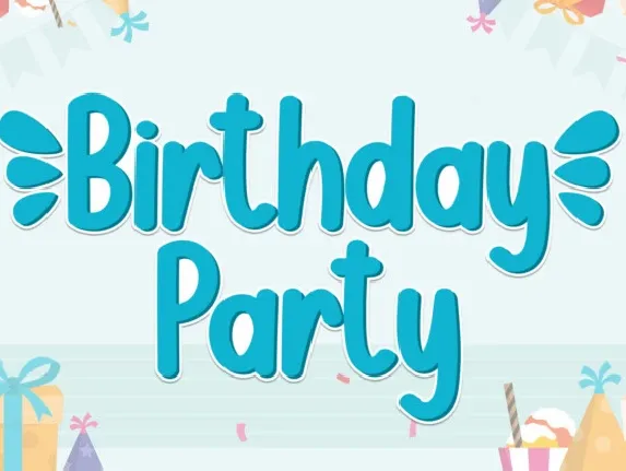 Birthday Party Display font