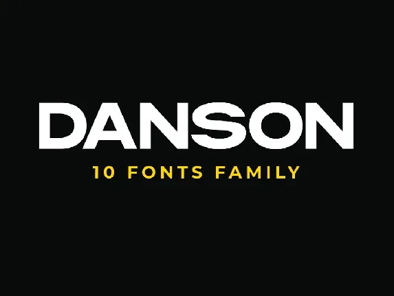 Danson font