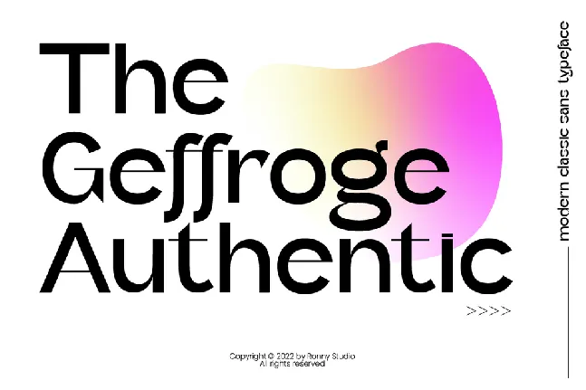 Geffroge Authentic font