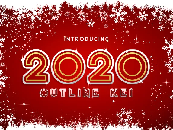 2020 Outline Kei font