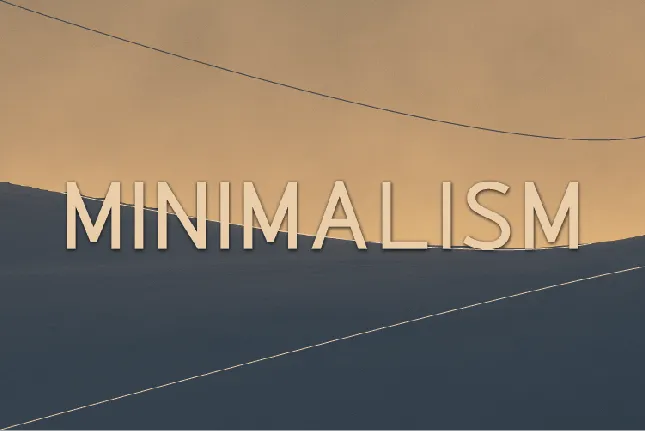 Minimalism font