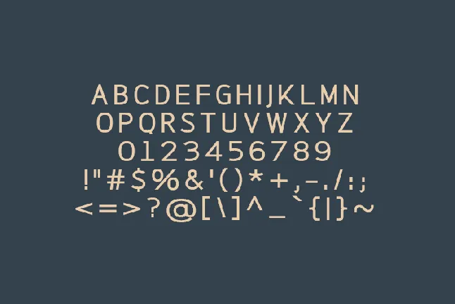 Minimalism font