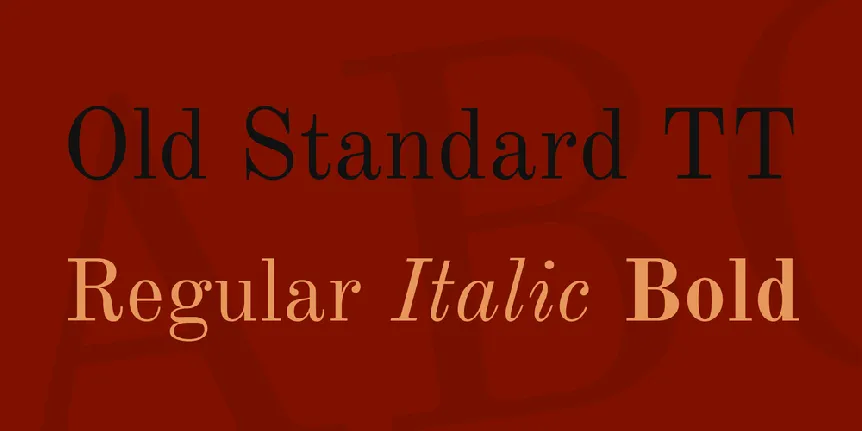 Old Standard TT font