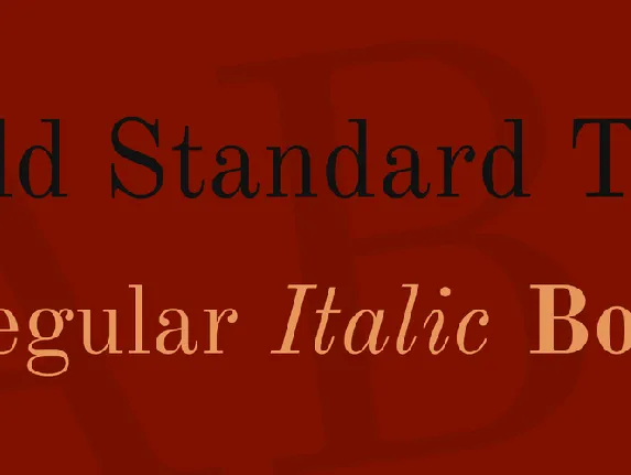 Old Standard TT font