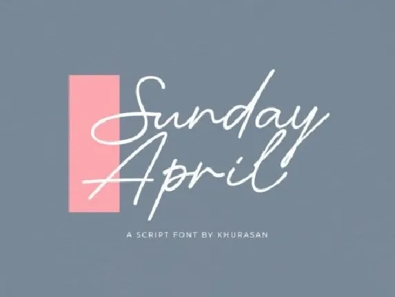 Sunday April font