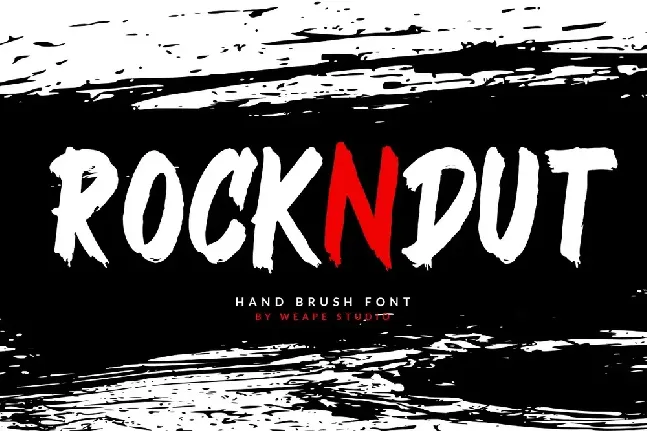 Rockndut font