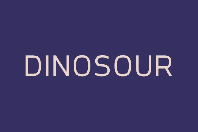 Dinosour font