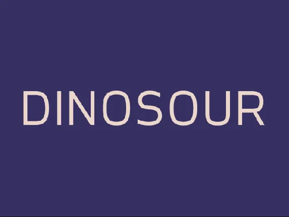 Dinosour font