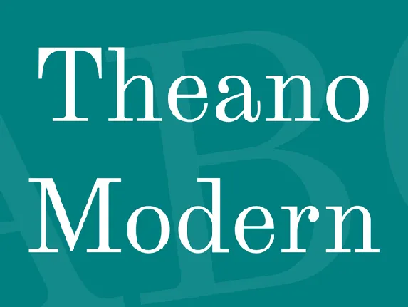 Theano Modern font