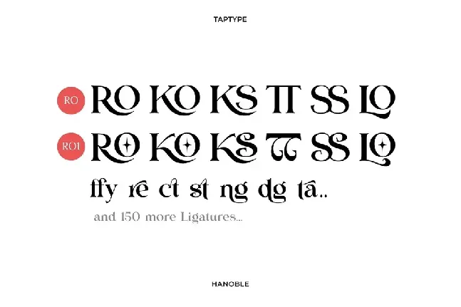 Hanoble font