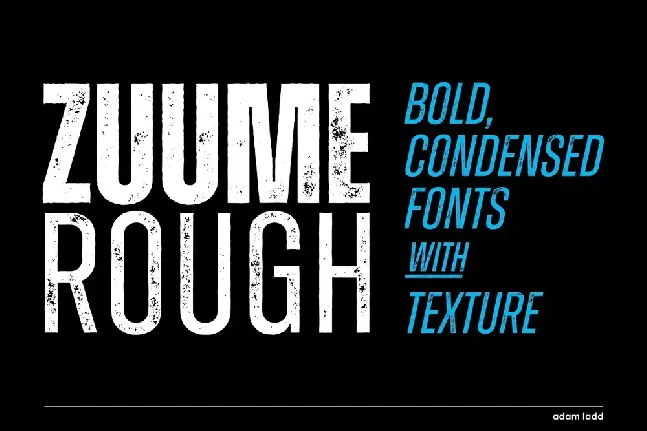 Zuume Rough font