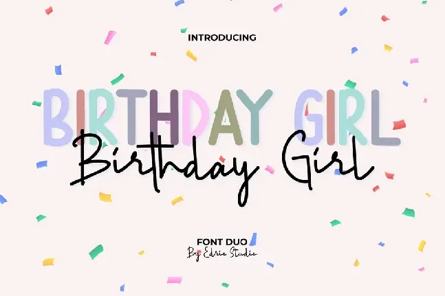 Birthday Girl font