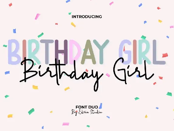 Birthday Girl font