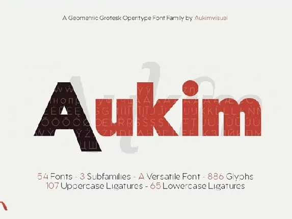 Aukim Family font