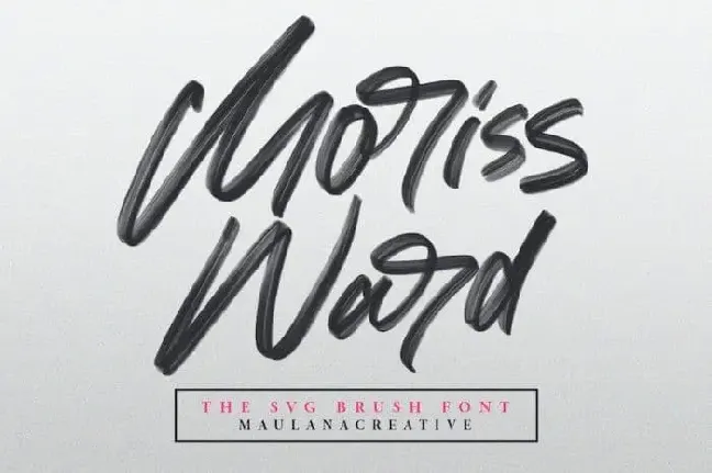 Moriss Ward Brush font