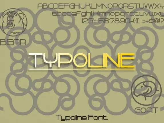 Typoline Sans Serif font