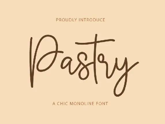 Pastry - Personal Use font