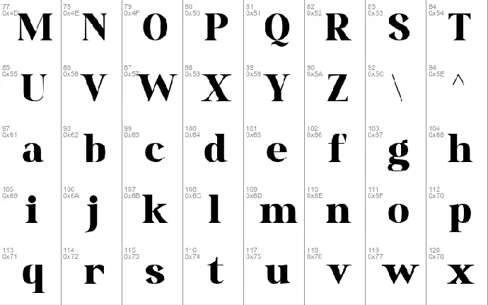 Qia Display font