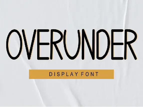 OVERUNDER - Personal Use font