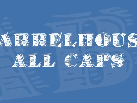 Barrelhouse All Caps font