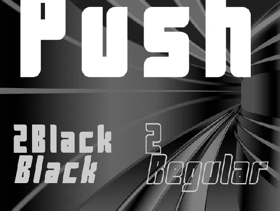 Push font