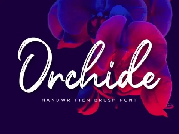 Orchide Handwritten Brush font