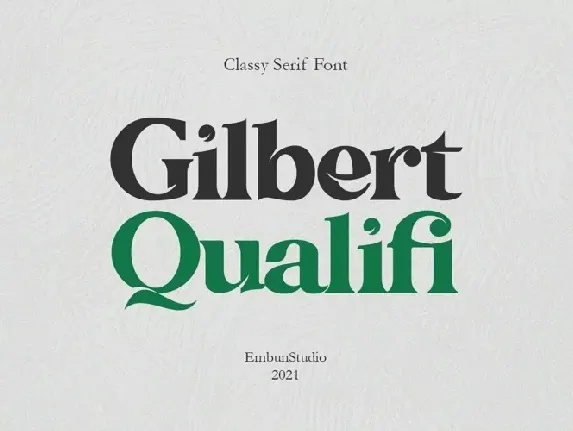 Gilbert Qualifi font