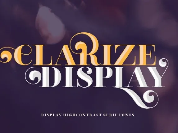 Clarize Display Family font