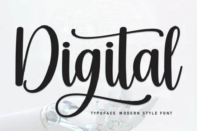 Digital Script Typeface font