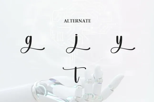 Digital Script Typeface font