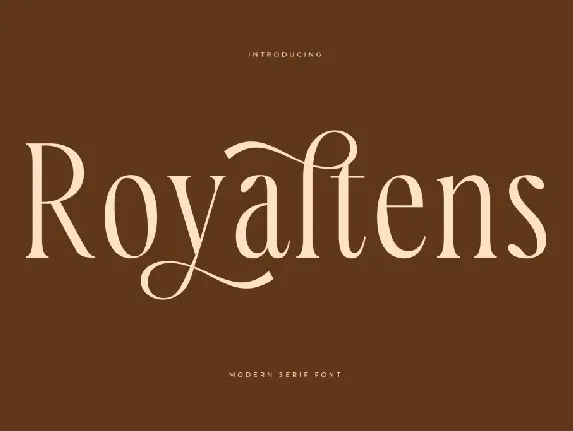 Royaltens DEMO VERSION font