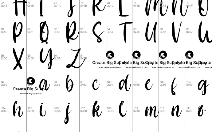 Correspond font